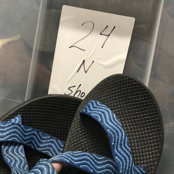 CHACO Men Blue Sandal Waterproof Vibram Sole Size 10 - Picture 6 of 6